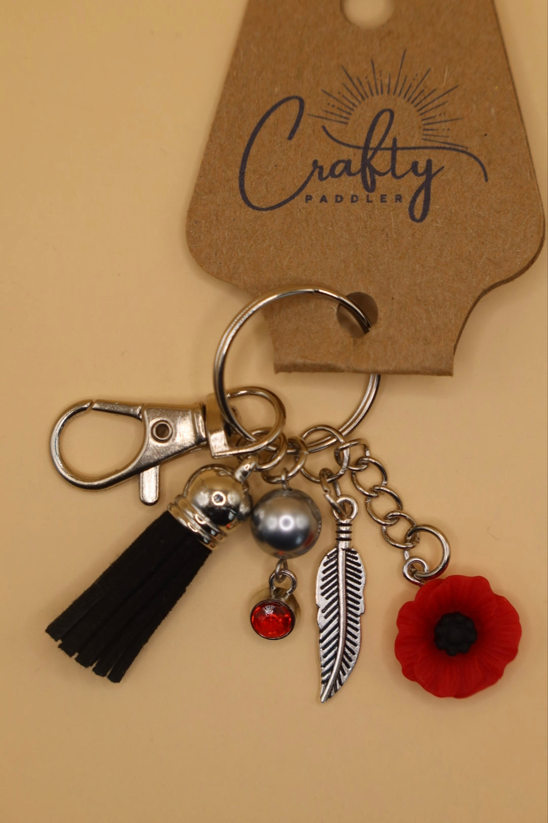 Poppy Keyring No.6 (50% of the sale will be dontated to the Poppy Appeal)