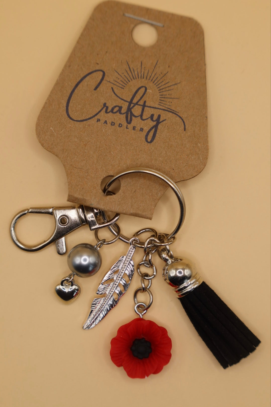 Poppy Keyring No.5 (50% of the sale will be dontated to the Poppy Appeal)