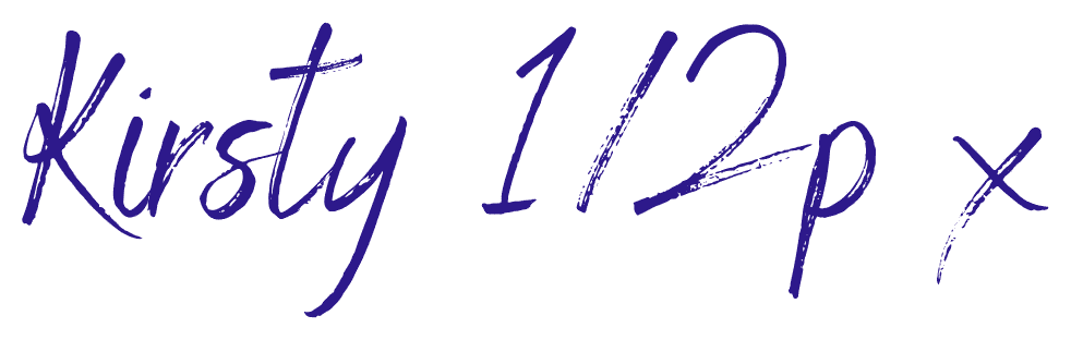Kirsty's signature — Kirsty 1/2p x