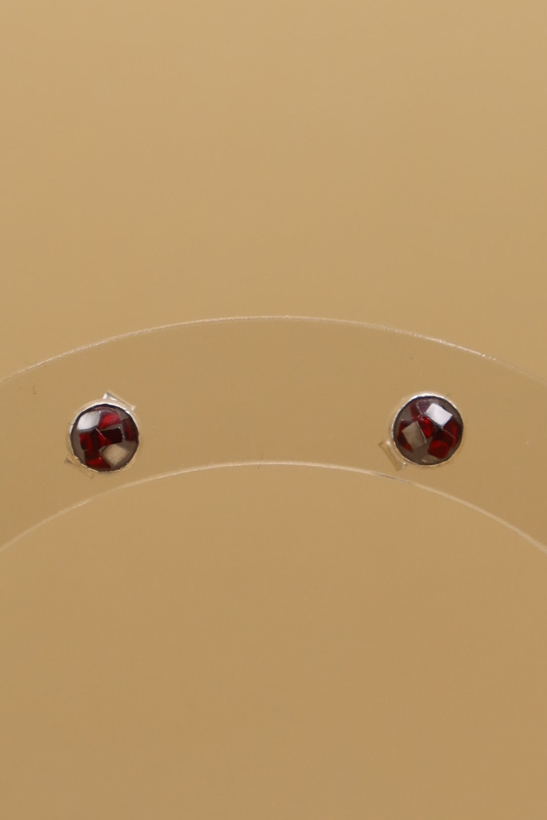 Recycled 925 Sterling Silver Studs filled with Red Wine Foil & Eco Resin