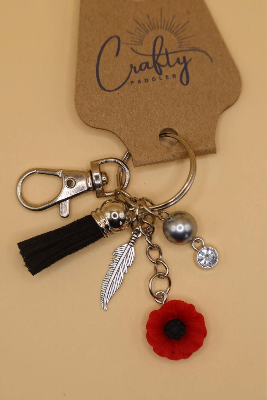 Poppy Keyring No.8 (50% of the sale will be dontated to the Poppy Appeal)