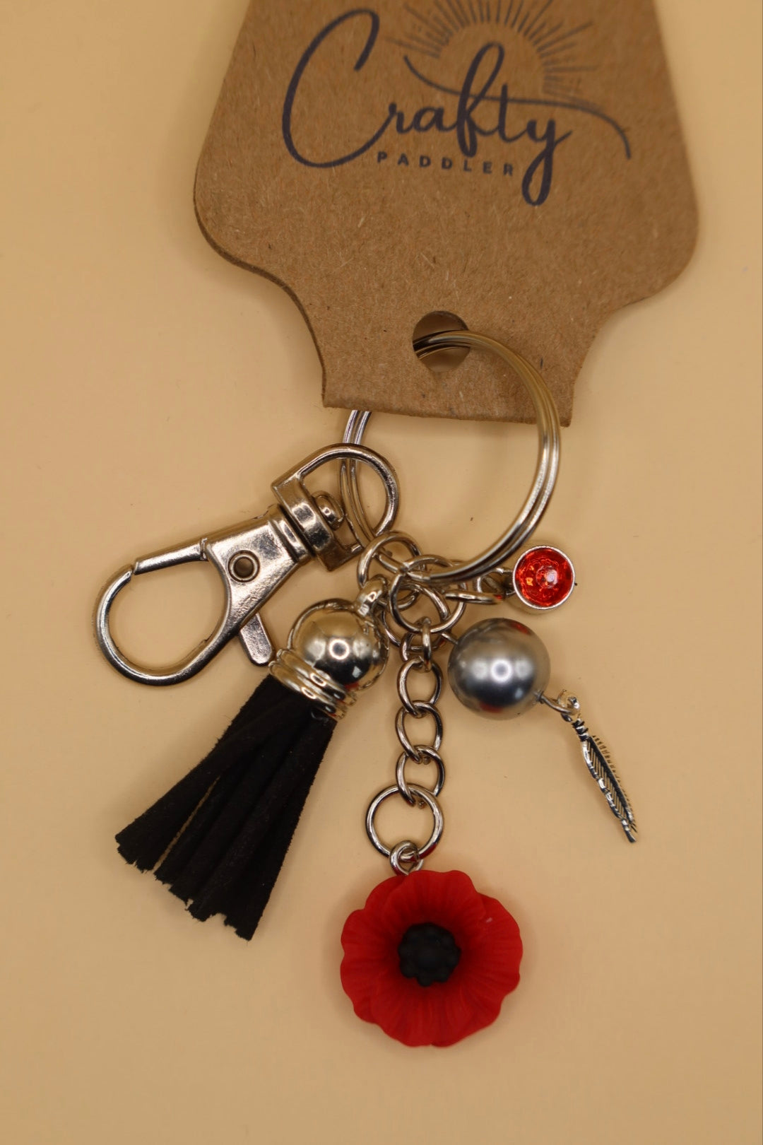 Poppy Keyring No.2 (50% of the sale will be dontated to the Poppy Appeal)