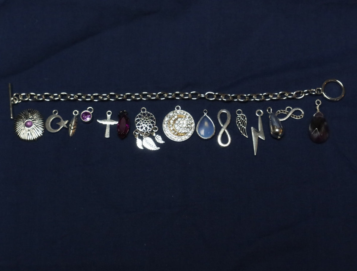 Midnight Magic Charm Bracelet Making Kit (Silver)